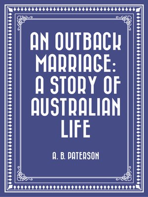 cover image of An Outback Marriage